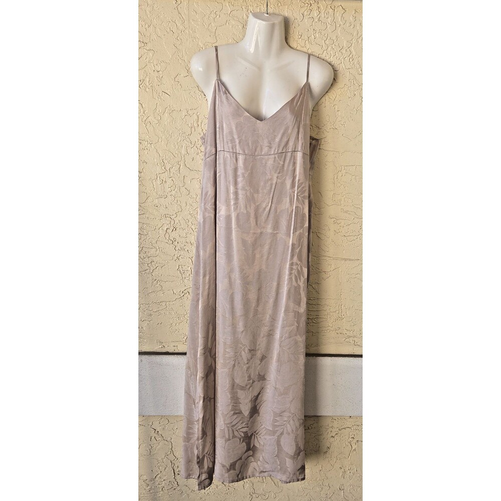 Ash Limited Edition Cream Brocade Slip Dress MEDIUM Side Slit 90s Friends Fairy*